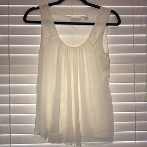 white/creme New York and Company tank top